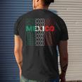 Hispanic Heritage Mexico Flag Proud Mexican Roots Pride Men's T-shirt Back Print Gifts for Him