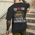 Panzer Kampfanzer Tiger Tank World War Black S T-Shirt mit Rückendruck Geschenke für Ihn