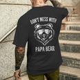 Papa Bear Don't Mess With Papa Bear Lustigeratertag Kapuzenjacke T-Shirt mit Rückendruck Geschenke für Ihn