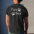 Papa Bear Father’S Day Papa Mens Back Print T-shirt Gifts for Him
