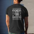 Papa Bear Matching Family Ugly Christmas Sweater Mens Back Print T-shirt Gifts for Him