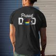 Papa Bear Proud Dad Daddy Rainbow Lgbt Pride Father's Day Mens Back Print T-shirt Gifts for Him