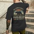 Papa Bear Spruch Für Papaatertag Bär T-Shirt mit Rückendruck Geschenke für Ihn