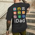 Papa I Dad Als Lustige Appatertag T-Shirt mit Rückendruck Geschenke für Ihn