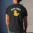 Papa Duck Duck Lover Duck Hunting Father's Day Mens Back Print T-shirt Gifts for Him