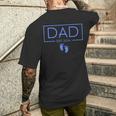 Papa Established Est 2024 Junge Neugeborener Herren Neuer Papa T-Shirt mit Rückendruck Geschenke für Ihn