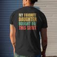 Papa Father My Favorite Daughter Bought Me This Mens Back Print T-shirt Gifts for Him