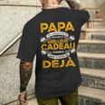 Papa Fête Des Pères Cadeau Homme Cadeau Papa Manche Longue T-shirt imprimé au dos Cadeaux pour lui