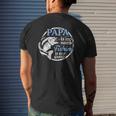 Papa Fishing Is My Game Grandfather Father Mens Back Print T-shirt Gifts for Him