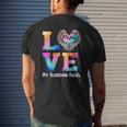 Papa Is My Guardian Angel Love Peace Forever Dad In Heaven Mens Back Print T-shirt Gifts for Him