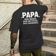 Papa Legende Füratertag Oder Geburtstag T-Shirt mit Rückendruck Geschenke für Ihn