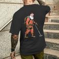 Papá Noel Como Detectorista De Metales Detección De Metales Navidad Camiseta Hombre Estampado Espalda Regalos para él