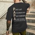 Papa Pupst Laut Am Snarchen Bester Dad Der Welt T-Shirt mit Rückendruck Geschenke für Ihn