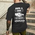 Papa Sohn Die Beste Komplizen Black S T-Shirt mit Rückendruck Geschenke für Ihn