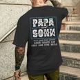 Papa Und Sohnnicht Immer Einer Meinung Aber Herz Und Seele Kapuzenjacke T-Shirt mit Rückendruck Geschenke für Ihn