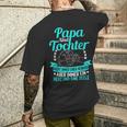 Papa Und Tochter Ein Herz Und Eine Seeleatertag Geschenk T-Shirt mit Rückendruck Geschenke für Ihn