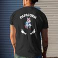 Papacorn 1 Kid Papa Pink Unicorn Father Daughter Mens Back Print T-shirt Gifts for Him