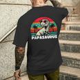 PapasaurusRex Papa Saurus Dinosaurier Familie T-Shirt mit Rückendruck Geschenke für Ihn