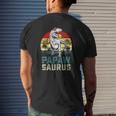 Papawsaurusrex Dinosaur Papaw Saurus Fathers Day Mens Back Print T-shirt Gifts for Him