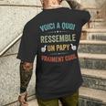 Papi Papy Grand-Père Cadeau Pour Papy T-shirt imprimé au dos Cadeaux pour lui
