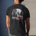 Pappawsaurus Grandpa Dinosaur Pappaw Saurus Father's Day Mens Back Print T-shirt Gifts for Him