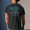 Pappou Like A Regular Grandpa Definition Cooler Tank Top Mens Back Print T-shirt Gifts for Him