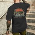 Pappy Like A Grandpa Only Cooler Pappy Vintage Style Men's T-shirt Back Print Gifts for Him