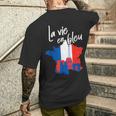 Paris French French France French S T-Shirt mit Rückendruck Geschenke für Ihn