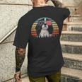 Patriotic Cavalier King Charles Spaniel American Flag Dog Men's T-shirt Back Print Gifts for Him