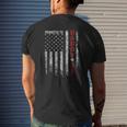 Patriotic Mens Promoted To Daddy Est 2022 First Time Dad Mens Back Print T-shirt Gifts for Him