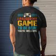 I Paused My Game To Be Here Video Gamer Gaming For N Boys Men's T-shirt Back Print Gifts for Him
