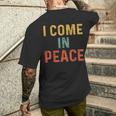 I Come In Peace I'm Peace Couples Matching Men's T-shirt Back Print Gifts for Him