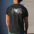 Peace Love Remember Combat Boots Usa Flag Veteran Day Tee Mens Back Print T-shirt Gifts for Him