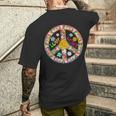 Peace Sign Love60S 70S Tie Die Hippie Costume Men's T-shirt Back Print Gifts for Him
