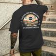 Pennsylvania Eclipse 40824 Retro Total Solar Eclipse 2024 Men's T-shirt Back Print Gifts for Him