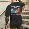 Periodic Table Of Dogs Dog Lover Science Men's T-shirt Back Print Gifts for Him