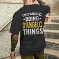 Personalized First Name I'm D'angelo Doing D'angelo Things Men's T-shirt Back Print Funny Gifts