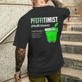 Pfeffitimist Peppermint Saufen Peppermint Liqueur Pfeffi T-Shirt mit Rückendruck Geschenke für Ihn