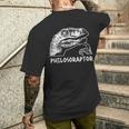 Philosoraptor Meme Philosophy Dinosaur T-Shirt mit Rückendruck Geschenke für Ihn