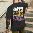 Pi Day Birthday Math Lover Happy Pi Day Yes It's My Birthday Men's T-shirt Back Print Gifts for Him