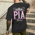 Pia Lass Das Die Pia Machen First Name T-Shirt mit Rückendruck Geschenke für Ihn