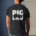 Pig Dad Pig Lover For Father Zoo Animal V2 Mens Back Print T-shirt Gifts for Him