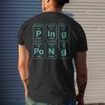 Ping Pong Periodic Table Men's T-shirt Back Print Funny Gifts