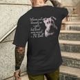 Pitbull Best Friend Dog Men's T-shirt Back Print Gifts for Him