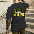 Pittsburgh Black And Yellow Pennsylvania Men's T-shirt Back Print Gifts for Him