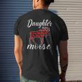 Plaid Daughter Moose Christmas Light Matching Costume Family Mens Back Print T-shirt Gifts for Him