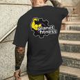 Planet Gym Fitness Bicep Workout Exercise Training Women Men's T-shirt Back Print Gifts for Him