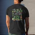 Plant Dad Gardening Lover Mens Back Print T-shirt Gifts for Him