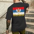 Pljevlja Srpska Crna Gora Njegos Petrovic Trobojka Cg T-Shirt mit Rückendruck Geschenke für Ihn