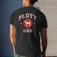 Plott Hound Dad Dog Lovers Mens Back Print T-shirt Gifts for Him